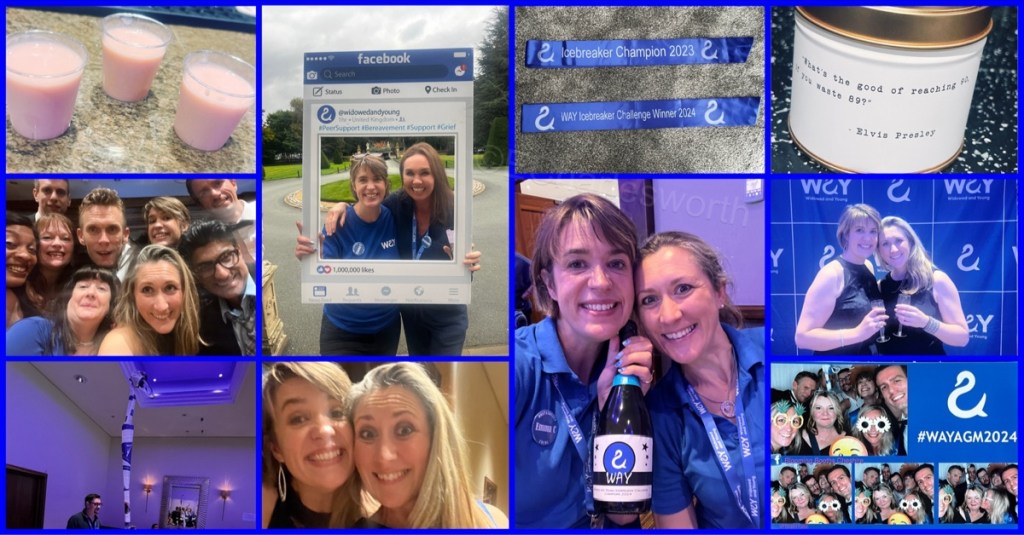 Various photos from the Widowed and Young AGM 2024