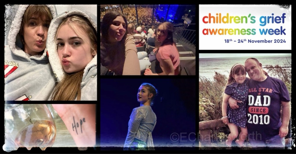 Various pictures of the Charlesworth family to promote Children’s Grief Awareness Week